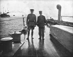 'Les Premiers Contingents Americains en France; Le general Pershing et le vice-amiral..., 1917. Creator: Jean Clair-Guyot.