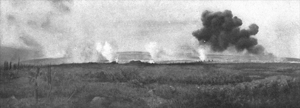 French Attack North of Hurtebise; Triggered assault waves of the 152nd... Creator: Unknown.