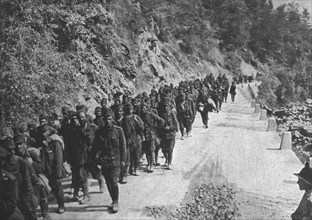 Italian Offensive of Isonzo; A Column of Austrian Prisoners, 1917. Creator: Unknown.