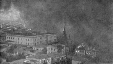 The Fire of Thessaloniki; Around the old Konak, August 18, 1917, 1917. Creator: Unknown.