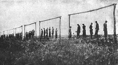 Conquest of German East Africa; Gallows left behind by the retreating enemy..., 1917. Creator: Unknown.