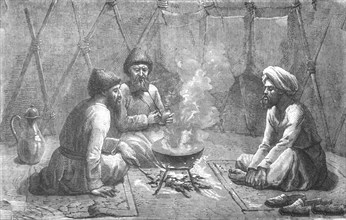 ''Interior of a Turcoman Tent; Notes on Western Turkistan', 1875. Creator: Unknown.