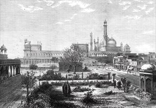 The Jumna Musjid, Delhi, 1876. Creator: Unknown.