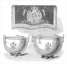 Silver Kettledrums for the 5th Royal Irish Lancers, 1876. Creator: Unknown.