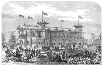 The American Centennial Festival Exhibition at Philadelphia, the Judges' Hall, 1876. Creator: Unknown.