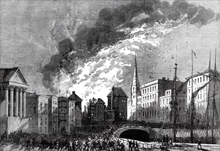 Great Fire at Bristol, 1876. Creator: Unknown.