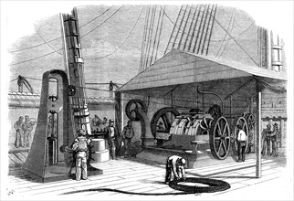 The Atlantic Telegraph Paying-Out Machine, 1858. Creator: Unknown.