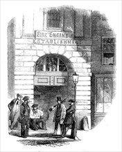 Chandos-street Fire-Engine Station, 1858.  Creator: Unknown.