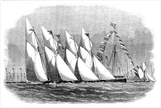 Paglesham Regatta - Start of the First-Class Oyster-Smacks, 1858. Creator: Unknown.