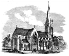 New Church of St. Mary, Stoke Newington, 1858. Creator: Unknown.
