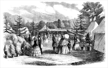 The Towcester Flower Show, 1858. Creator: Unknown.