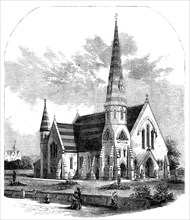 St. Paul's Church, West Smethwick, South Staffordshire, 1858. Creator: Unknown.