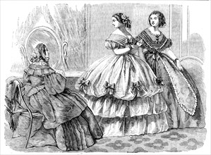 Fashions for December, 1858. Creator: Unknown.