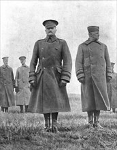 ' "Tout ce que nous avons est a vous"; Le general Pershing et le general Liggett commandant...1918. Creator: Unknown.