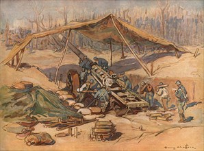 'Autour de la Bataille; Canon de 138,6 de la marine', 1918. Creator: Unknown.