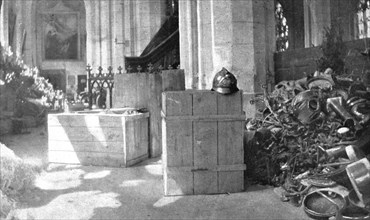 'Chateau-Thierry delivre; une partie du butin entasse par l'ennemi dans l'eglise Saint..., 1918. Creator: Unknown.