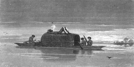 ''A calm on the Ucayali; The Navigation of the Upper Amazons', 1875. Creator: Unknown.