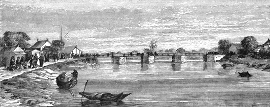 ''Bridge at Soo-chow; A Cruise to Soo-chow', 1875. Creator: Lindley, Augustus Frederick.