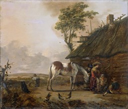 A Piebald Horse, 1655-1666. Creator: Jan Wouwerman.