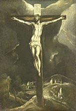 Christ on the Cross, 1600-1615. Creator: Studio of El Greco.