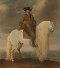 Prince Maurits Astride the White Warhorse Presented to him after his Victory at Nieuwpoort, c.1633-c Creator: Pauwels van Hillegaert I.