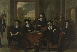 The Superintendents of the Collegium Medicum in Amsterdam, 1683, 1683. Creator: Adriaen Backer.