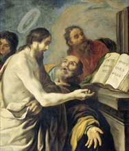 Christ Instructs Peter to Feed My Sheep, 1624. Creator: Claude Vignon.
