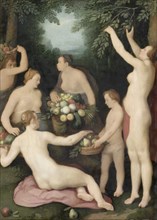 Pomona Receiving the Harvest of Fruit, 1626. Creator: Cornelis Cornelisz van Haarlem.