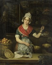 Fruit Seller, 1840-1860. Creator: Henrietta Christina Temminck.