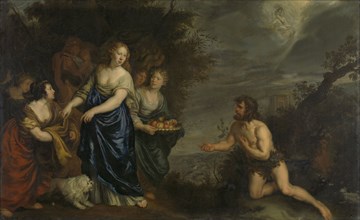 Odysseus and Nausicaa, c.1630-c.1688. Creator: Joachim von Sandrart I.