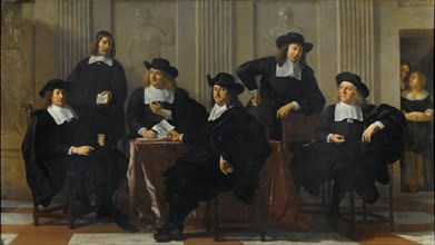 The Regents of the Spinhuis and Nieuwe Werkhuis, Amsterdam, 1669. Creator: Karel Du Jardin.