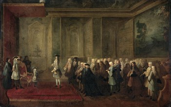 The Reception of Cornelis Hop (1685-1762) as Legate of the States-General at the Court of Louis XV,  Creator: Louis-Michel Dumesnil.
