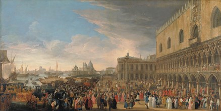 The Entry of the French Ambassador into Venice in 1706, 1706-1708. Creator: Luca Carlevarijs.