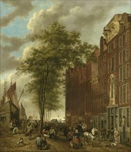 The Slijpsteenmarkt (Whetstone Market), Amsterdam, 1835. Creator: Willem Pieter Hoevenaar.