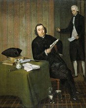 Wernerus Köhne  (1725/26-88), Notary of Haarlem, with his Clerk Jan Bosch, 1787. Creator: Wybrand Hendriks.