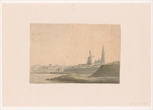 View of Breda from the river, 1700-before 1827. Creator: Anon.