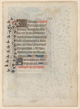 Manuscript from a book of hours with a prayer, c.1400-c.1449. Creator: Anon.