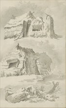 Barn and felled trees, c.1780-c.1800. Creator: Bernhard Heinrich Thier.
