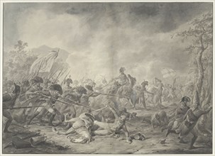 Capture of the Russian General Hermann during the Battle of Bergen, 1799, (c.1799-c.1805).  Creator: Dirk Langendijk.