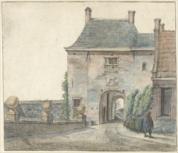 The Gate of the Castle of Heemstede, 1813. Creator: Gerrit Lamberts.