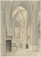 Interior of the Church of Rhenen, 1823. Creator: Gerrit Lamberts.