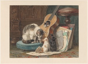 The Musicians, c.1876-c.1877. Creator: Henriette Ronner.