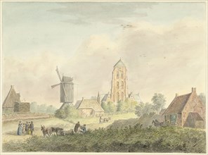 Church of the village of Westkapelle in Zeeland, 1757-1822. Creator: Hermanus Petrus Schouten.