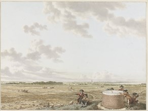 View of Table Mountain at Blaricum, with Craayloos' Bosch on the left, c.1795.  Creator: Jacob Cats.