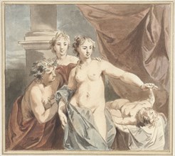 Ceres, Venus, Bacchus and Sleeping Amor, c.1705-c.1754. Creator: Jacob de Wit.