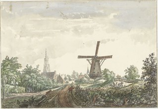 View of the Leusden road to Amersfoort, 1706-1759. Creator: Jacob van Liender.