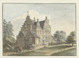 The house Den Dam near Zutphen, 1748. Creator: Jan de Beyer.