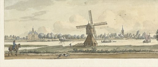 View of Tienhoven and Het Huis Herlaar, 1750. Creator: Jan de Beyer.