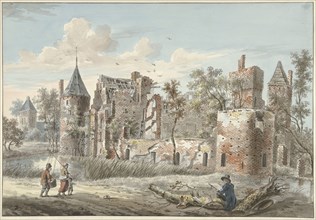 Ruins of the Huis ter Haar near Maarssen, 1797.  Creator: Jan Philip Reuthel.
