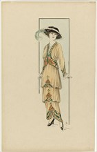 Woman in brown dress, 1913-1914, 1913-1914. Creator: Jan van Brock.